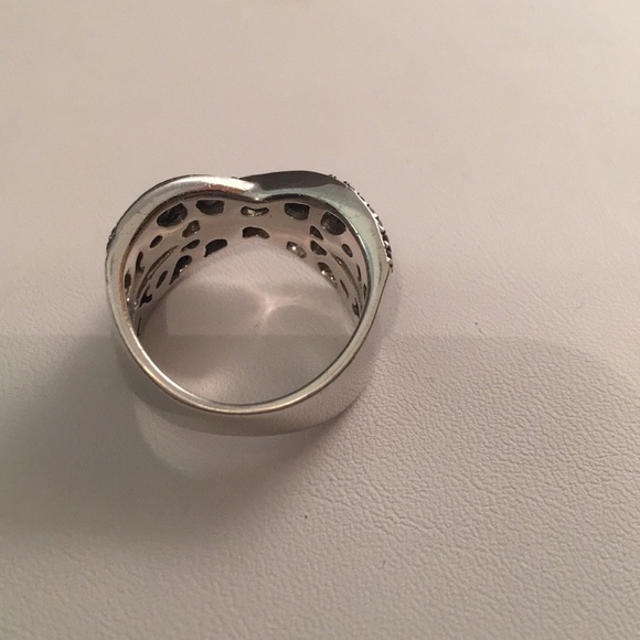 Effy Sterling Silver Blue Sapphire Splash Ring - Picture 3 of 7